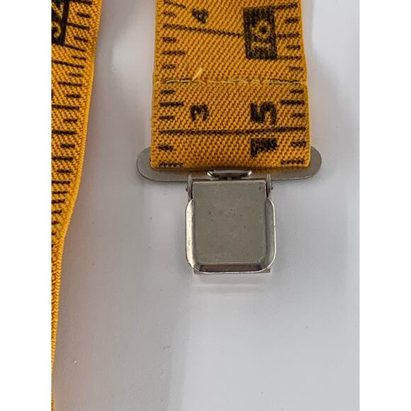 The Boss Suspenders XL 2" x 45"-72" Bright Yellow Tape Measure Ruler Adjustable - Picture 4 of 9